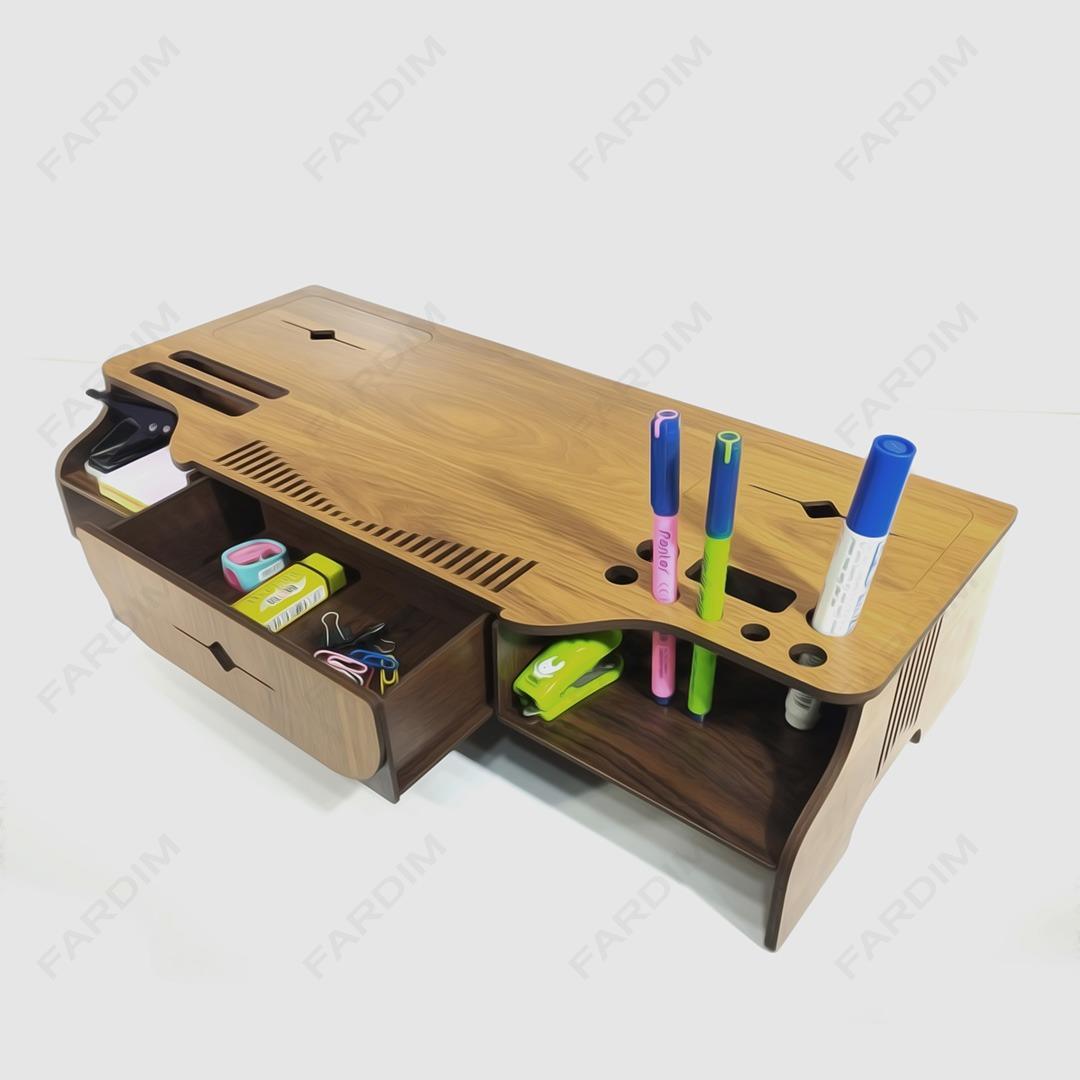 طرح برش لیزر زیر مانیتوری همراه با جای خودکار و کاغذ کد A132296